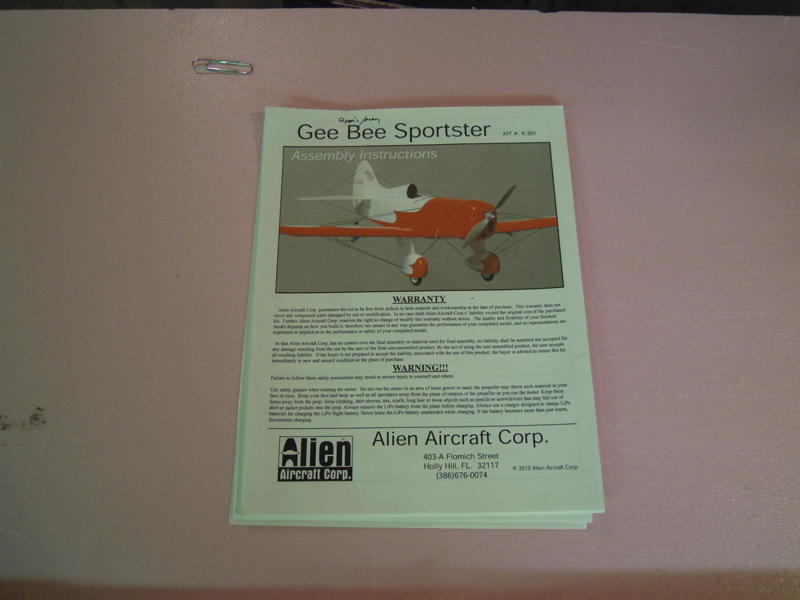 Model Airplane News - RC Airplane News | Alien Aircraft Gee Bee Sport Kit Build-Along — Video update